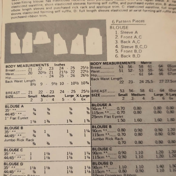 Butterick Children's Fast & Easy Sewing pattern. Sz 2- 6x - Picture 3 of 8